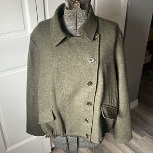 Wool shell GAP jacket w/ drawstring.